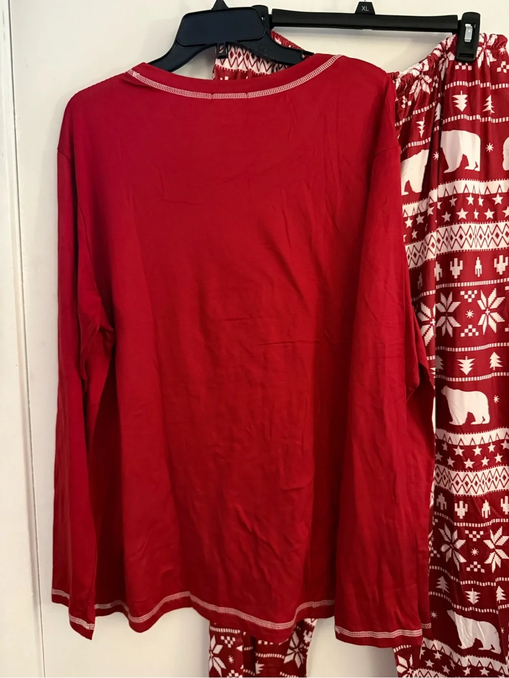 Women’s Red Holiday Christmas Tree Pajama Set -